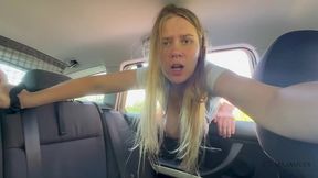 stuck in the car window - and you take your chance..