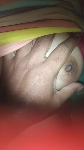 Fan Press My Boobs and Sucking