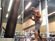 Stud warms up shirtless MMA before fucking you...