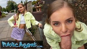 Alluring beauty craves massive shaft; ravishing public agent succumbs to unbridled lust