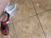 Long desperate public bathroom piss ftm caught