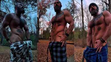 Thane Rivers samples his cock before he pulls it out for onlyfans