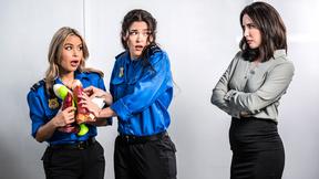 ”TSA agents punished with assfucking fisting by their MILF boss”