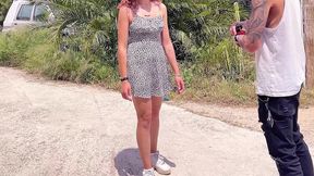 creepy houses make me horny! stepsister seduces her stepbrother to fuck her in public place
