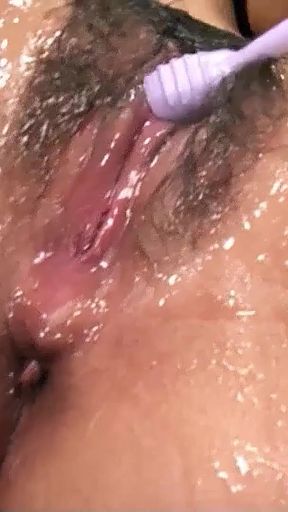 Emotional moment from &quot;Intense Multiple Orgasm and Bukkake Group Sex for Japanese MILF&quot;
