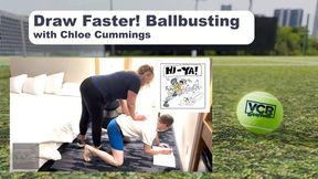 Draw Faster! Ballbusting with Chloe Cummings