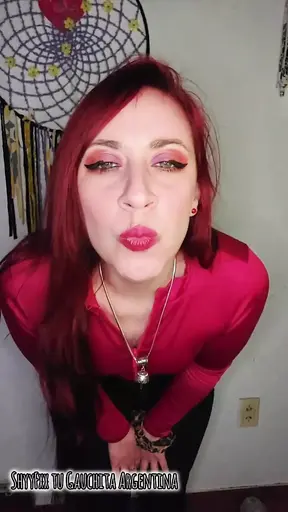 Pale redhead wife dominates small penis in terror-filled cuckold scene