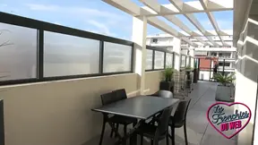 Kinky cutie gets double-teamed by two guys