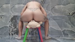 Teddy Bear Squish – Ass Press & Chair Squeeze Comfort Session (POV)