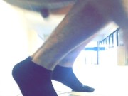 Walking naked in a mall