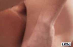 MEN - Sam Ledger Asks Barista Joey Mills For Something Hot & Creamy So He Gets Cum All Over His Body