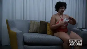 Fun and playful full-bodied action on the couch with coconut oil