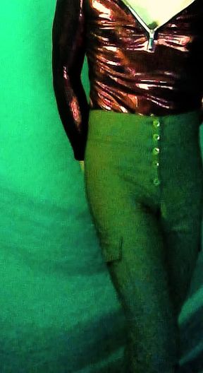 Original pants military green pussy I love walking around with in the city