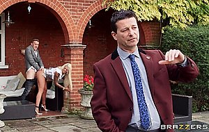 Danny sneaks the D in behind British Hubby!