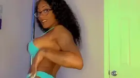 Amateur Hotwife doing pole dance