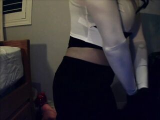 Love Cecile Pt1! No face and female masked hotty plays around with her body!