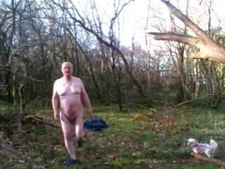 Undressing in the wood