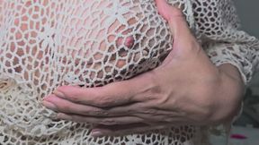 013 Hot lace dress tease: I am desperate to cum