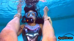 Aquaphilias- Sushii Xhyvette- Becomes an Underwater Domme and Pegs you on SCUBA
