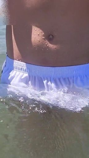 People on the Beach Freak Out When I Get Wet in Shorts