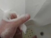 Quick Soapy Shower Wank