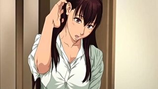 Busty hentai japanese riding her boss cock