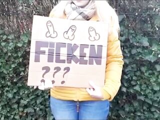 Studentin fragt einen Fremden ob er sie Ficken will
