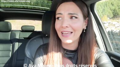 Pretty French Girl Masturbates And Squirts In Fountain In The Woods