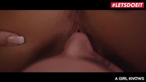 Two Russian teens give each other pussy-eating orgasms
