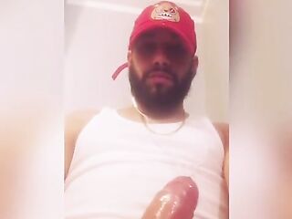 Amari beats his large nice-looking uncut wang