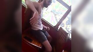 Str8 guy stroke in bus