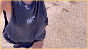 Wifey Dared Walking Around Side Boob on Beach