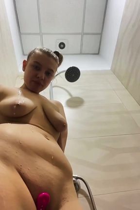 Squirting and Ride the Dick in the Public Bathroom