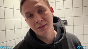 Horny Stranger Agreed to Have Sex in Public Toilet even though He's Straight