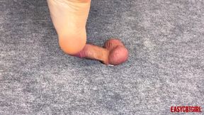 Sexy Feet Mistress Spanks Dick and Balls Easycbtgirl