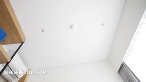 Slender girl Maya Lis in POV: Tease and fuck with dildo