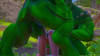 Furry aliens have a double anal challenge | wild life sex