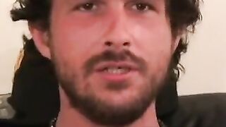 Ink-Stained Thugs Hairy Chest & Balls Solo Masturbation