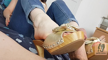 100% Mules: Shoejob, Shoeplay, Cum on Mules, and Mule Fetish Compilation 02 - Dame Olga 4K (723)