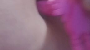 Lil dick toy fucks my belly button