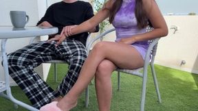 Step Brother Put My Hand on His Big Dick and I Couldn't Resist His Experience...