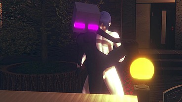 Fucking an Ender Girl in the Back Gender Bender - Minecraft Hentai Parody