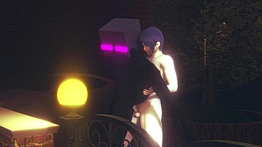 Fucking an Ender Girl in the Back Gender Bender - Minecraft Hentai Parody