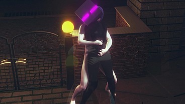 Fucking an Ender Girl in the Back Gender Bender - Minecraft Hentai Parody