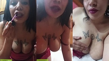Una chica árabe joven adicta a su vagina