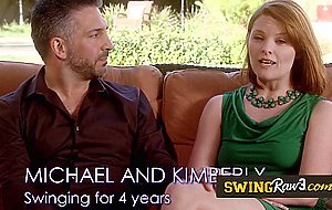 Kimberly loves fucking in doggystyle with stranger infront of her husband