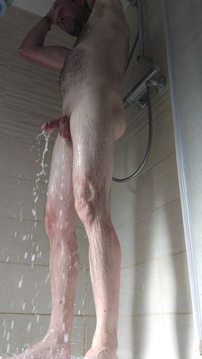 In the shower