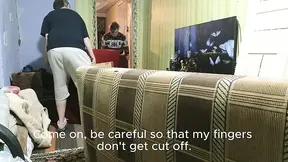 Behind the scenes footage of a bare-ass sex bed transfer