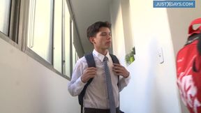 Sexy collage guys have fun