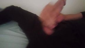 Horny&#x1F975; Dude In Black Pants Cumming Hard After Work Jilling Off His Big Dildo
